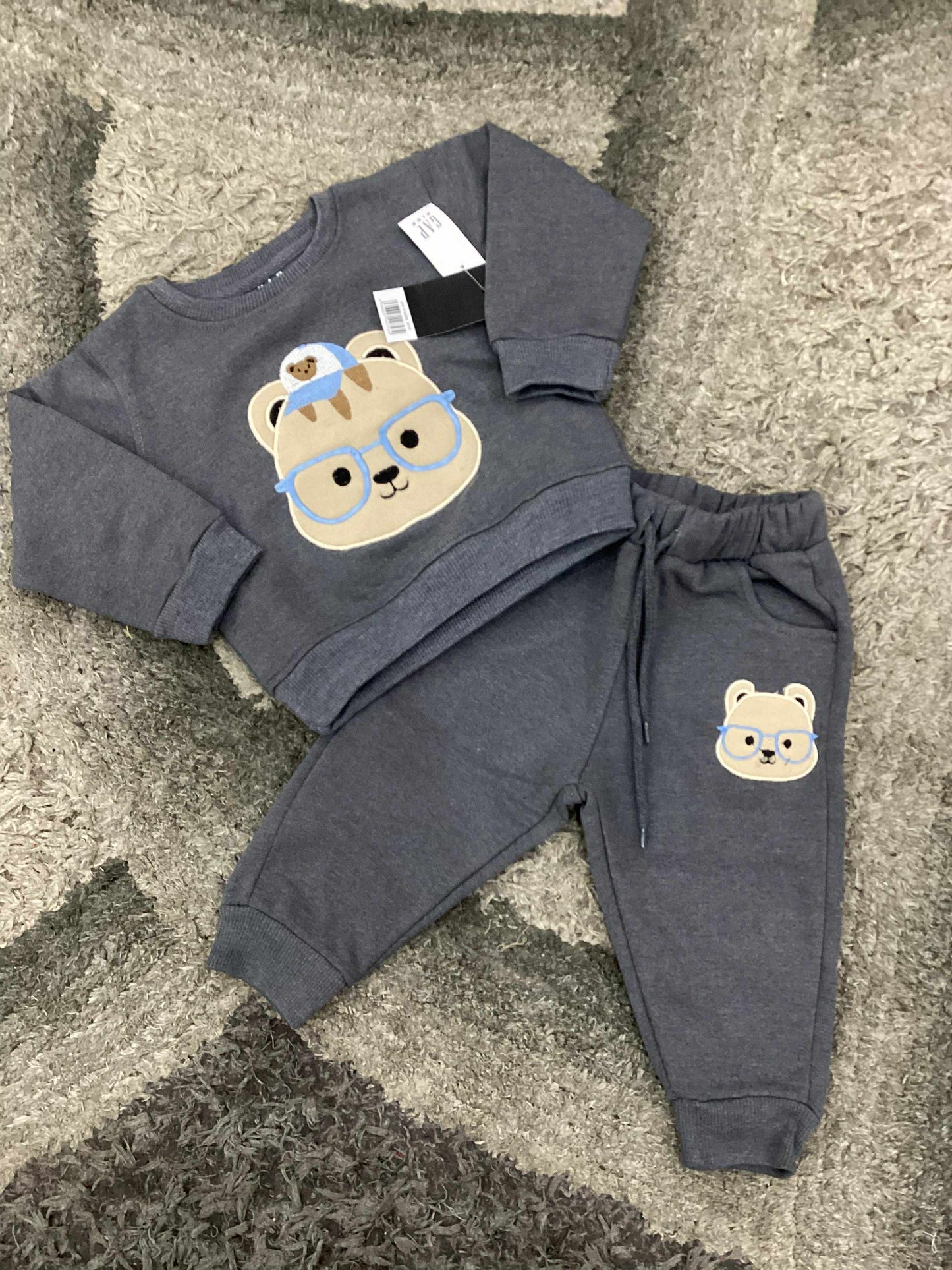 Kids Girls Boys Affordable Baby Outfits –- Winter Fleece Warm Imported Branded Track Suit