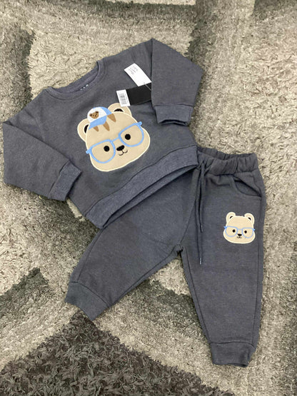 Kids Girls Boys Affordable Baby Outfits –- Winter Fleece Warm Imported Branded Track Suit
