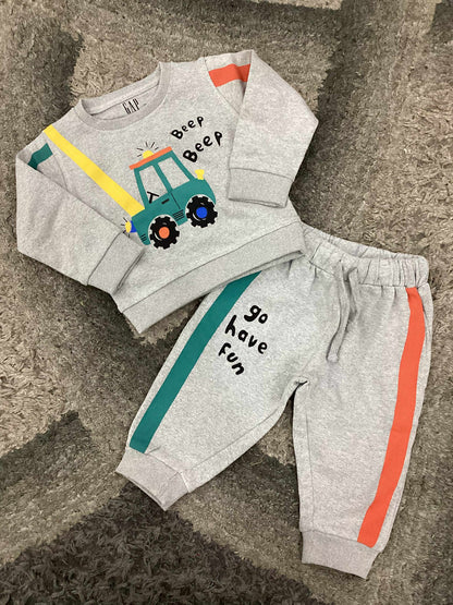Kids Girls Boys Affordable Baby Outfits –- Winter Fleece Warm Imported Branded Track Suit