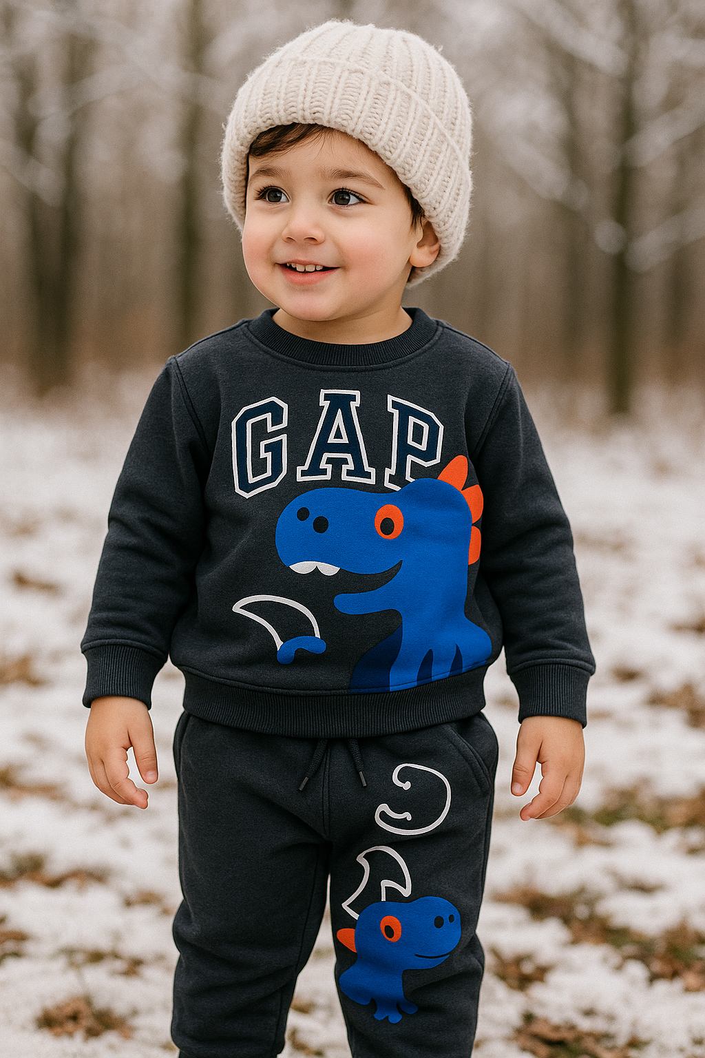 Kids Girls Boys Affordable Baby Outfits –- Winter Fleece Warm Imported Branded Track Suit