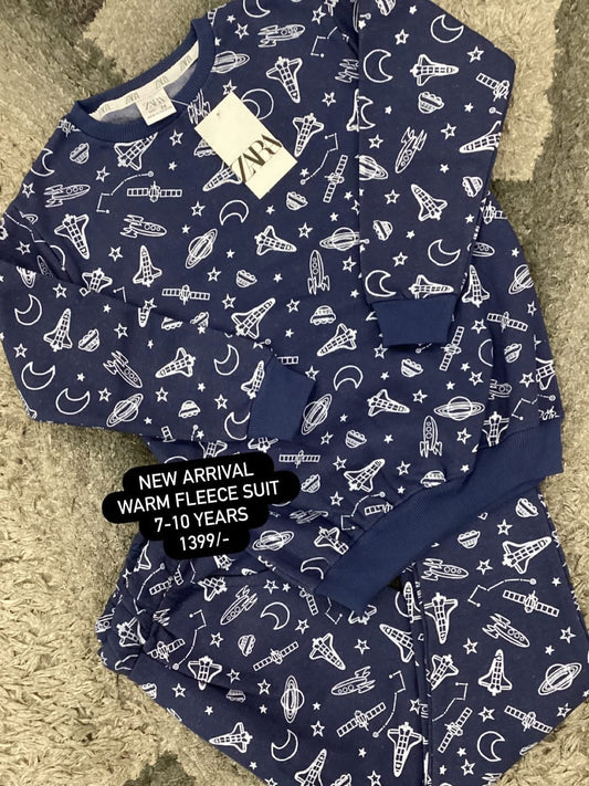 Kids Girls Boys Affordable Baby Outfits –- Winter Warm Fleece Track Suit