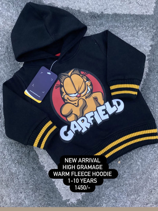 Kids Girls Boys Affordable Baby Outfits –- Winter Warm Fleece Hoodie Branded Imported