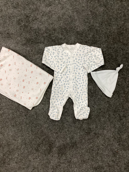 Kids Infant Original Minnie minors Romper, Wrapping Sheet and Cap