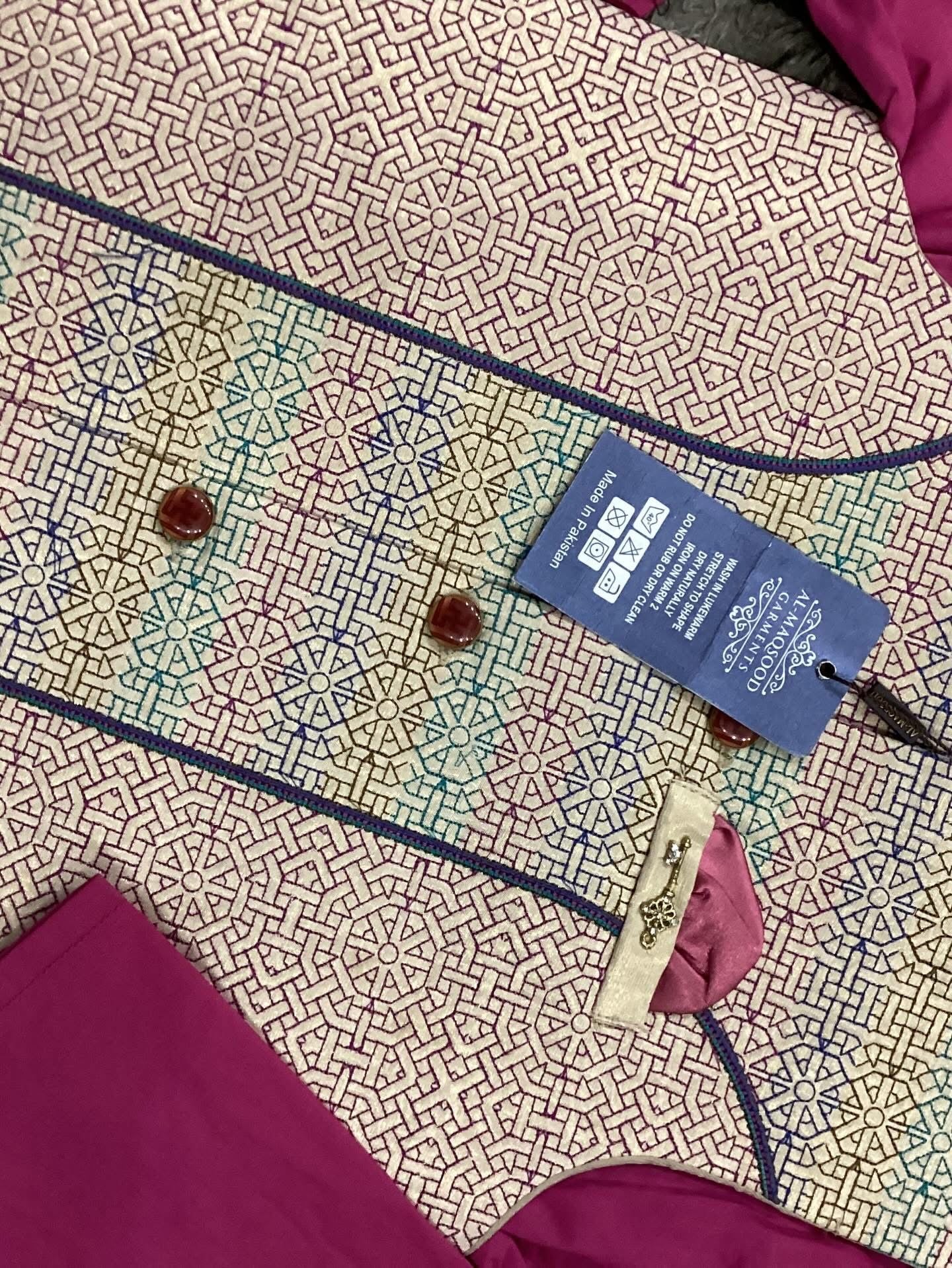 Kids Ramadan & Eid Collection 2026: Boy Branded Kurta/Trouser/Waistocat 3 Piece Suit