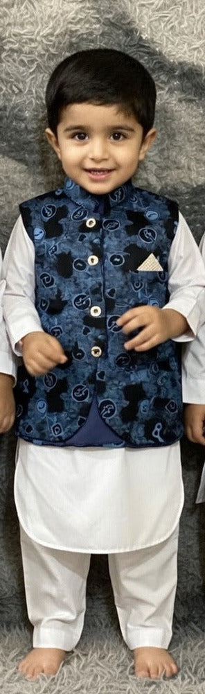 Kids Ramadan & Eid Collection 2026: Boy Branded Kurta/Trouser/Waistocat 3 Piece Suit