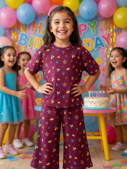 Kids Girls Affordable Baby Outfits –- Summer New Arrivals 2 Piece Shirt with Flapper