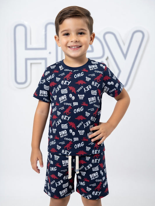 Kids Boys Affordable Baby Outfits –- Summer New Arrivals 2 Piece Shirt with Shorts