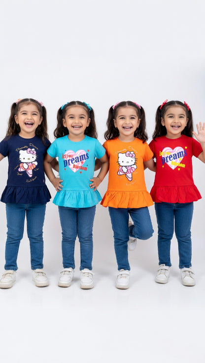 Kids Girls Affordable Baby Outfits –- Summer New Arrival Original Branded Tops