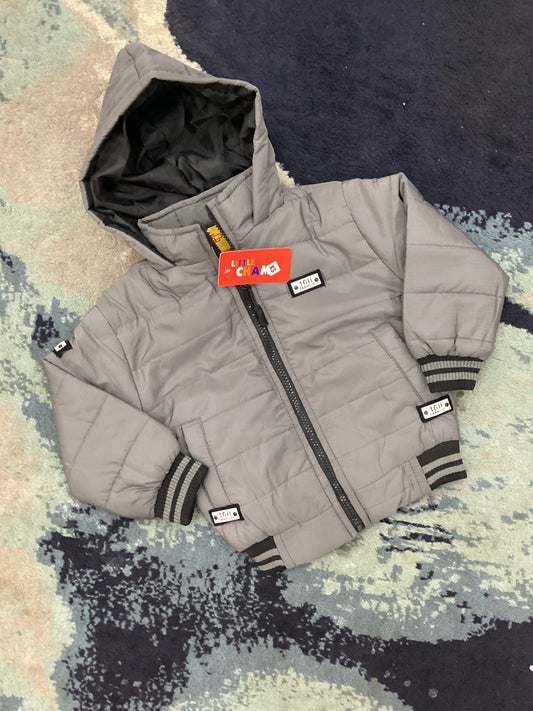 Kids Girls Boys Affordable Baby Outfits –- Winter Warm Branded Imported Puffer Jackets Hoodie
