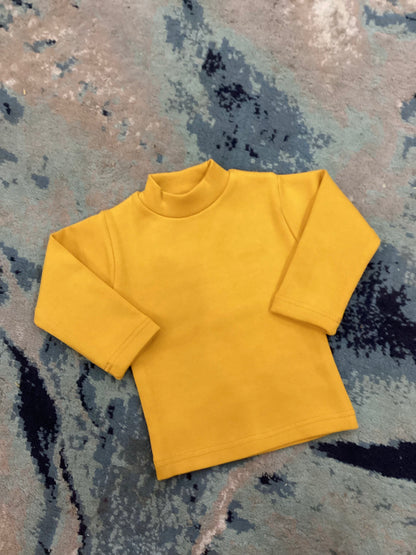 Kids Girls Boys Affordable Baby Outfits –- Winter Warm Branded Imported Mock Necks