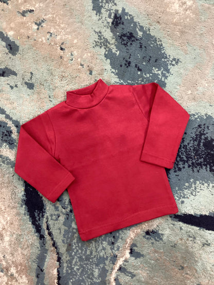 Kids Girls Boys Affordable Baby Outfits –- Winter Warm Branded Imported Mock Necks