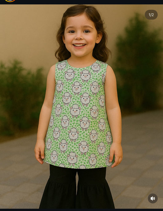Celebrate Eid in style! Kids Girl Summer Lawn Bakra Print – New Arrival perfect for 2025 Eid fashion