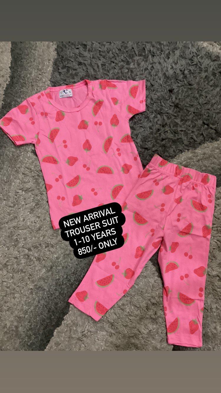 Kids Girls Summer New Arrival Trouser-Suit (3-4 .7-8 .9-10) Year