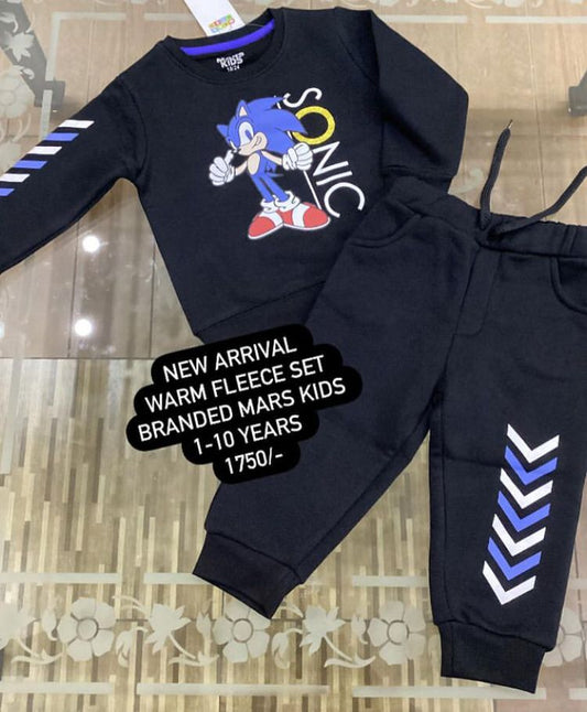 Kids Girls Boys New Arrival 2023 Warm Fleece Set Branded Mars Kids (Sonic)