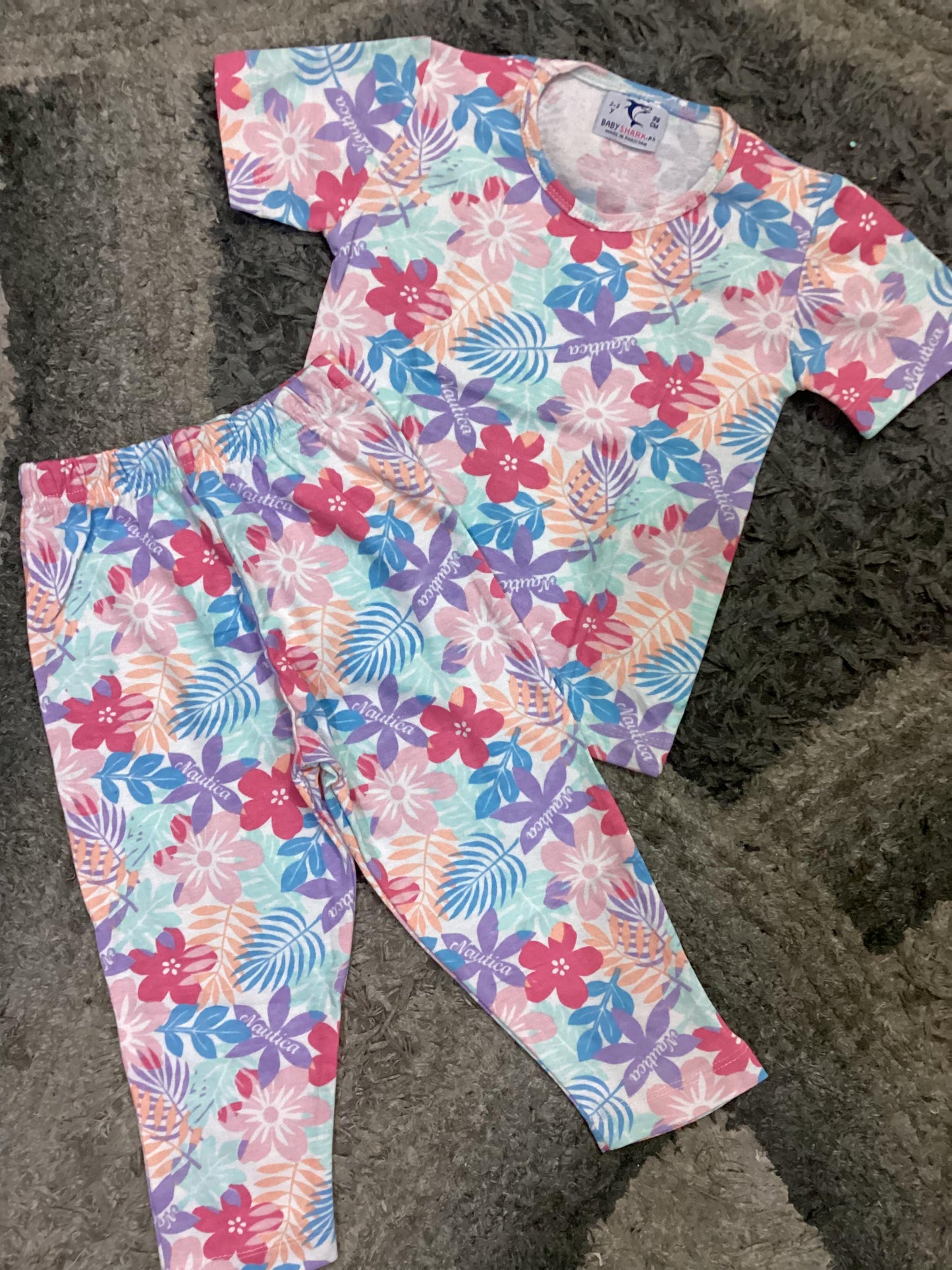 Kids Girls Summer (New Arrival 2024) Branded Trouser with Shirt suite 2-6 Year