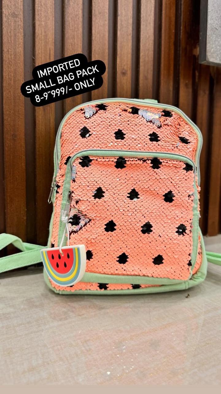 Kids Girls Boys Snack Bag Pack Original Branded Water Melon Sequence Bag 9Inch