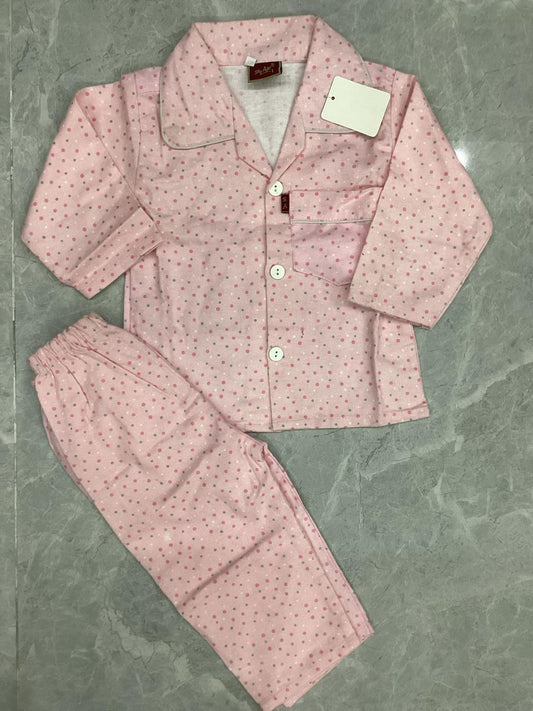 Kids Girls Boys Winter Falalan High Quality Night Suits 1-2 Year