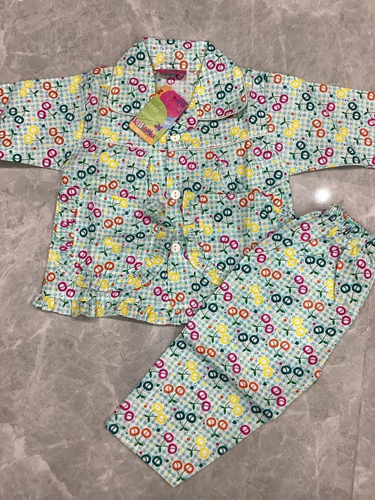 Kids Girls Boys Winter Cotton High Quality Night Suits 1-2 Year