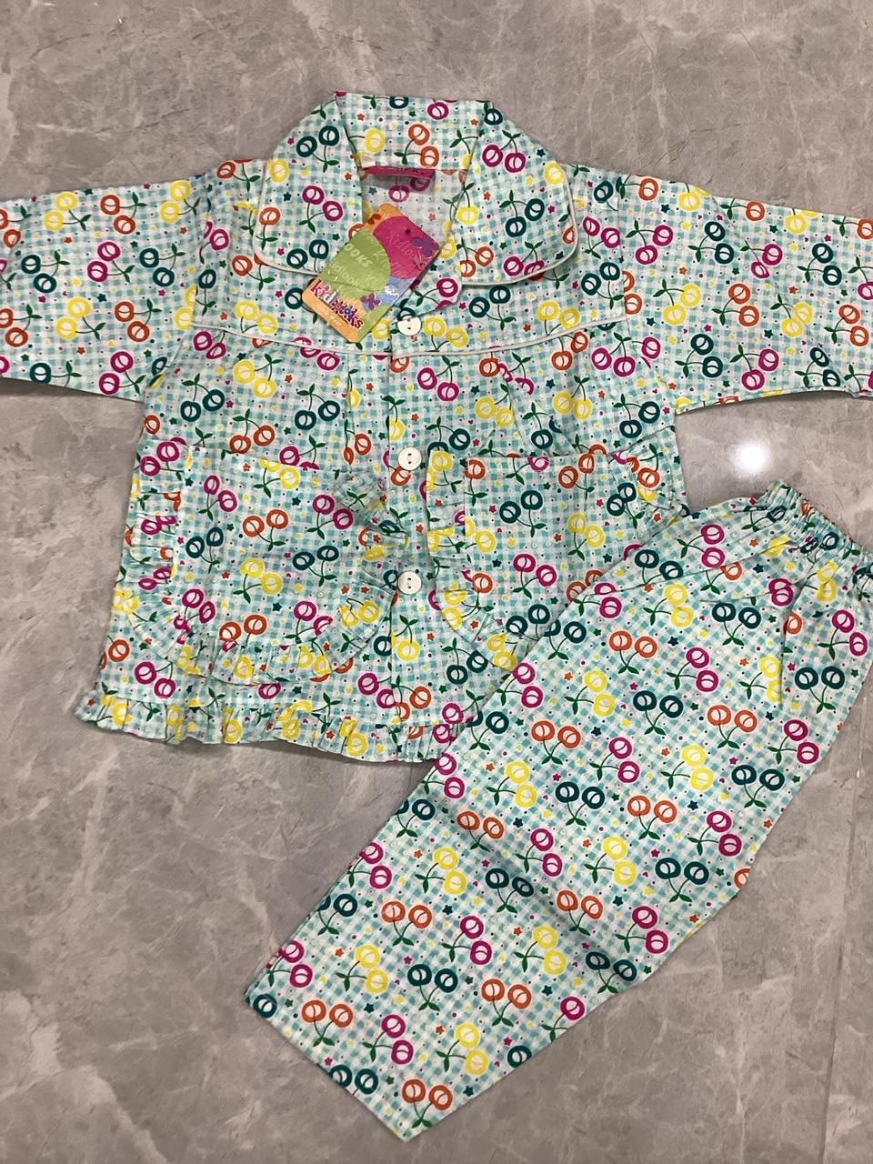 Kids Girls Boys Winter Falalan High Quality Night Suits 1-2 Year