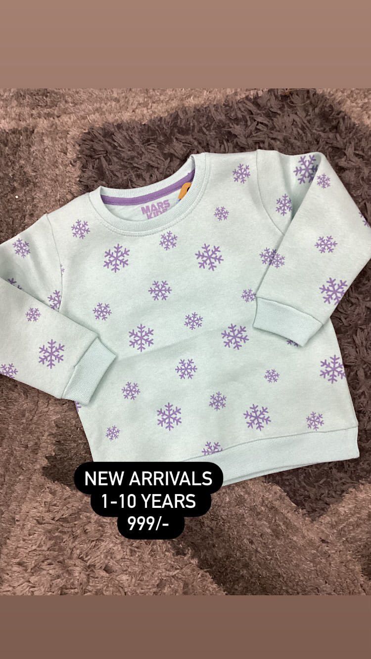 Kids Girls Winter Fleece Warm Imported Branded Shirt