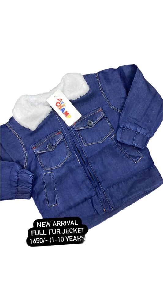 Kids Girls Boys Winter Fleece Warm Imported Branded  Fur Jacket