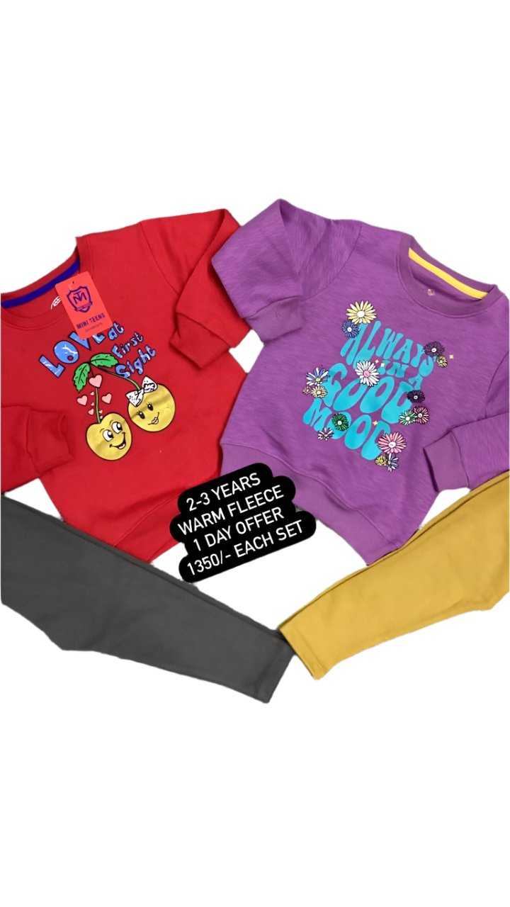 Kids Girls Winter Warm Deal 2-3 Year Pack of 2 Shirt with Tights