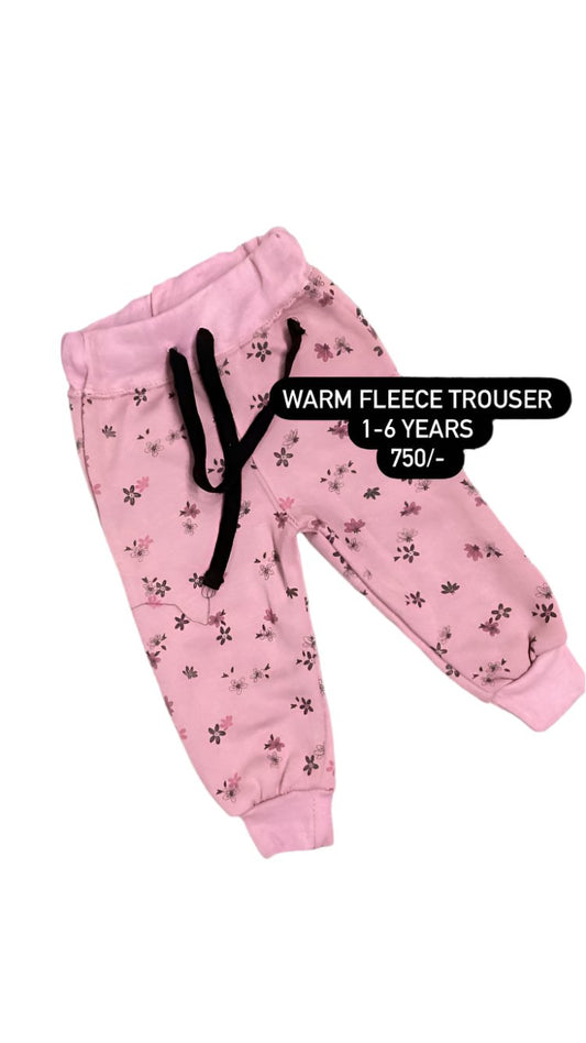 Kids Girls Winter Warm Fleece Trousers