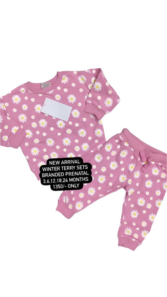 Kids Infant Girls Winter Fleece Warm Track Suit