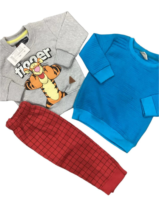 Kids Boys Winter Sale Fleece Warm Branded Imported Shirts Pack of 3