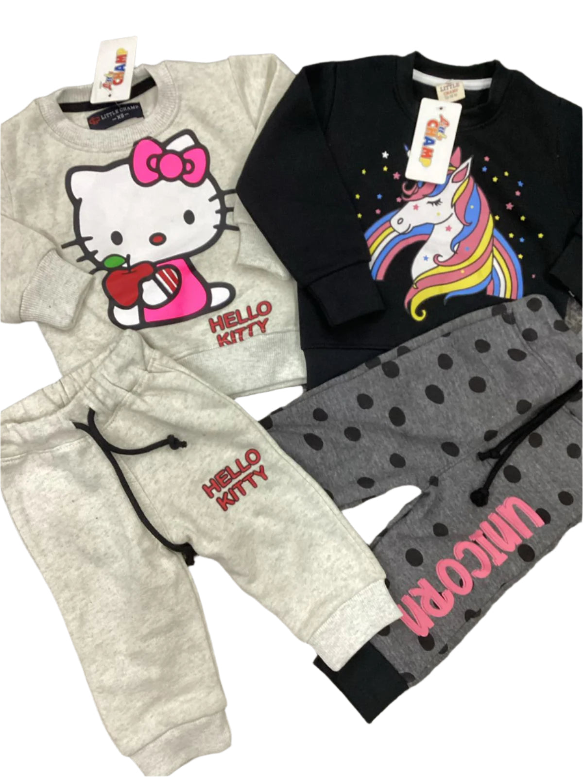 Kids Girls Winter Warm Fleece Track Suit 12-18  Months