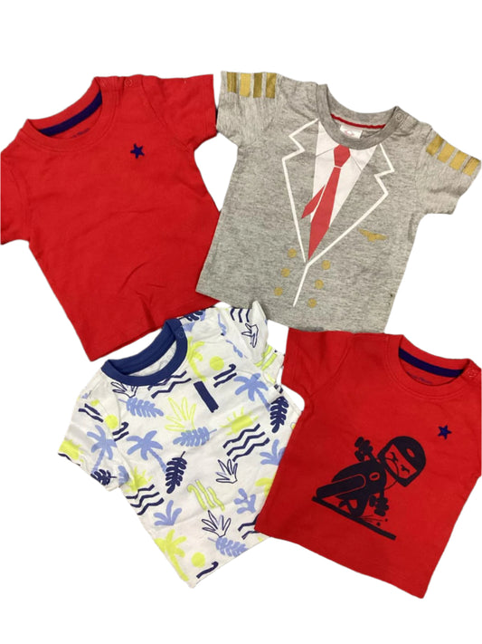 Kids Infant Summer Sale Branded Imported Pack of 4 Shirts