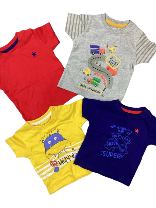 Kids Infant Summer Sale Branded Imported Pack of 4 Shirts