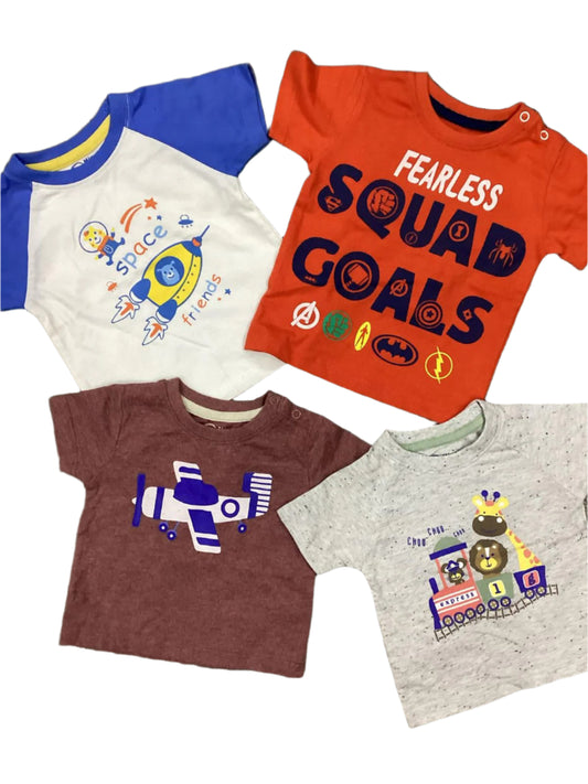 Kids Infant Summer Sale Branded Imported Pack of 4 Shirts