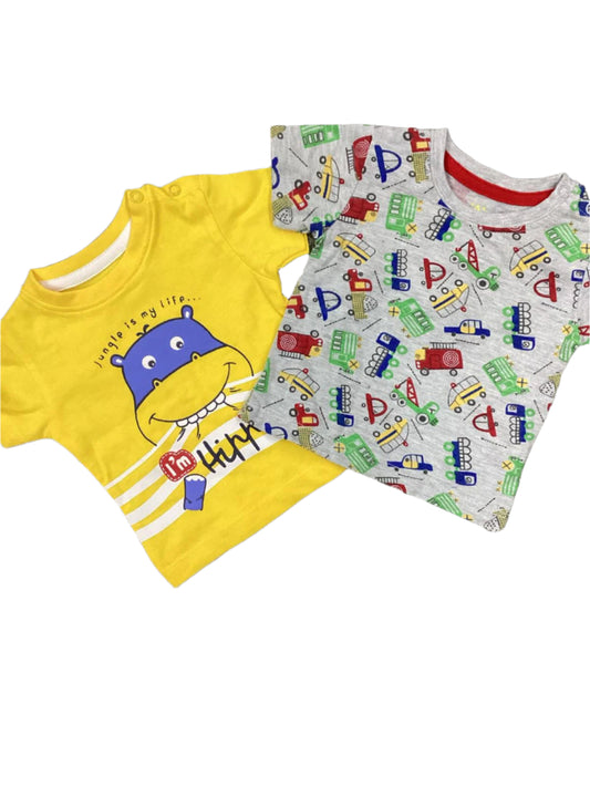 Kids Infant Summer Sale Branded Imported Pack of 2 Shirts