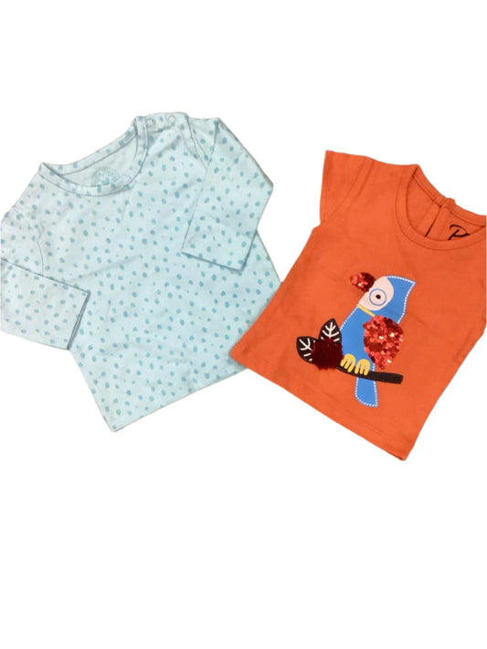 Kids Infant Summer Sale Branded Imported Pack of 2 Shirts