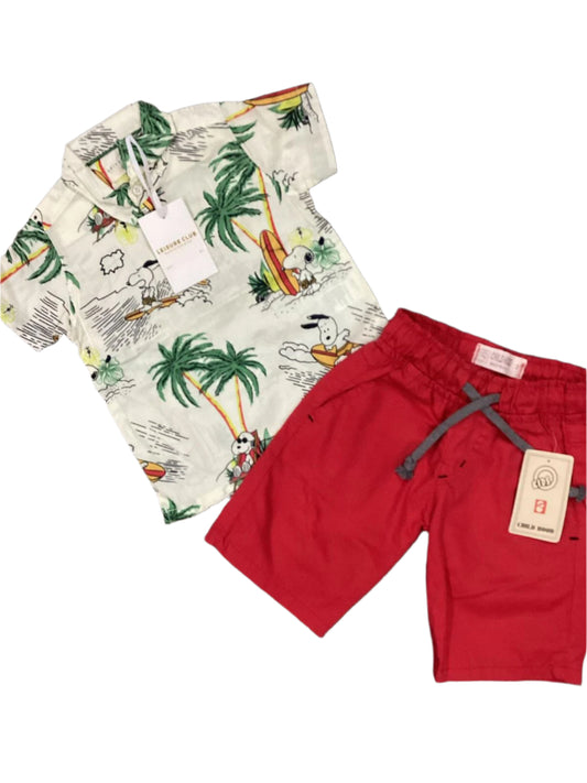 Kids Boys Summer Deal 12-18 Months Shirt with Shorts