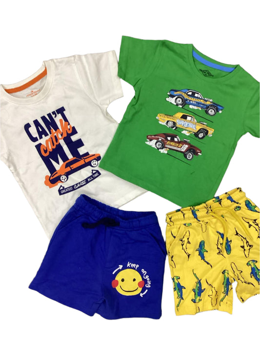 Kids Boys Summer Deal 12-18 Months Pack of Shirts with Short