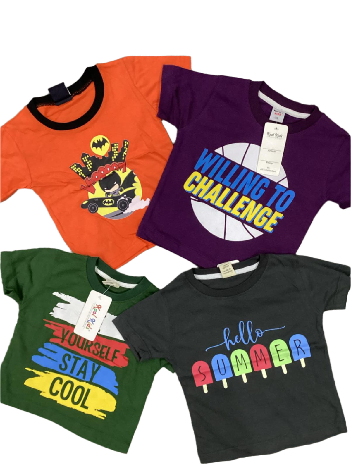 Kids Boys Summer Deal 12-18 Months Pack of 4 Shirts