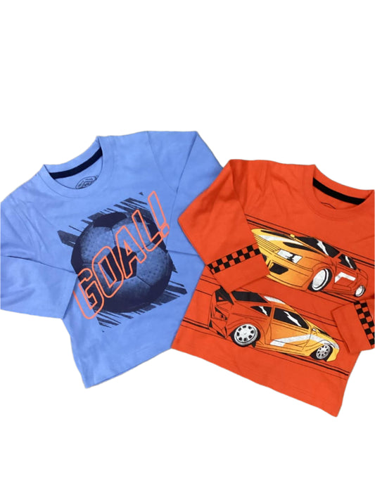 Kids Boys Summer Deal 12-18 Months Pack of 2Shirts