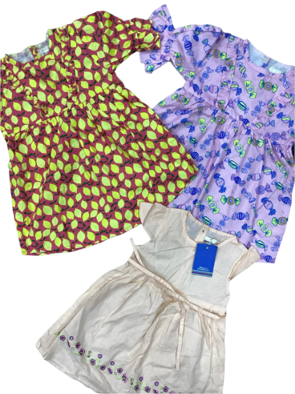 Kids Girls Summer Branded Frocks 2-3 Years Pack of 3