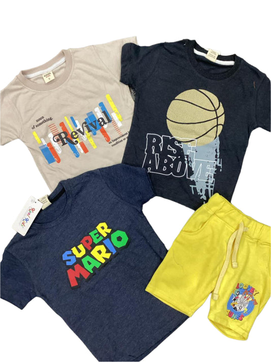 Kids Boys Summer Branded Shirts and Shorts 2-3 Years