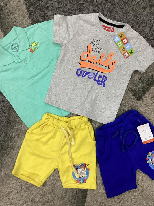 Kids Boys Summer Branded Shirts and Shorts 2-3 Years