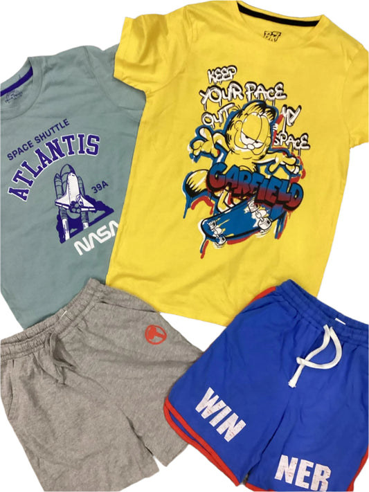 Kids Boys Summer Branded Shirts and Shorts 9-10 Years