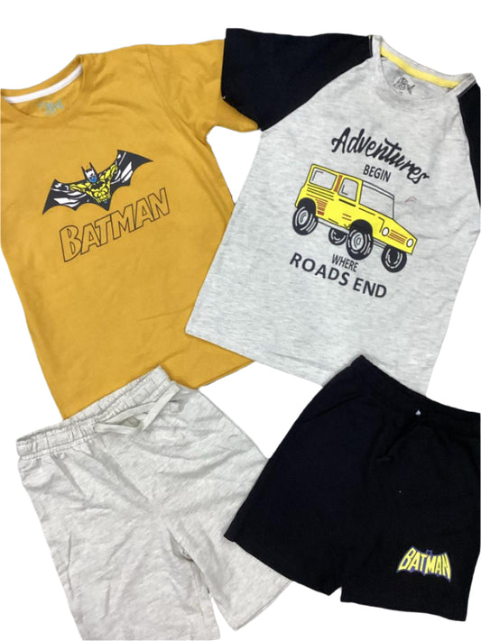 Kids Boys Summer Branded Shirts and Shorts 7-8 Years