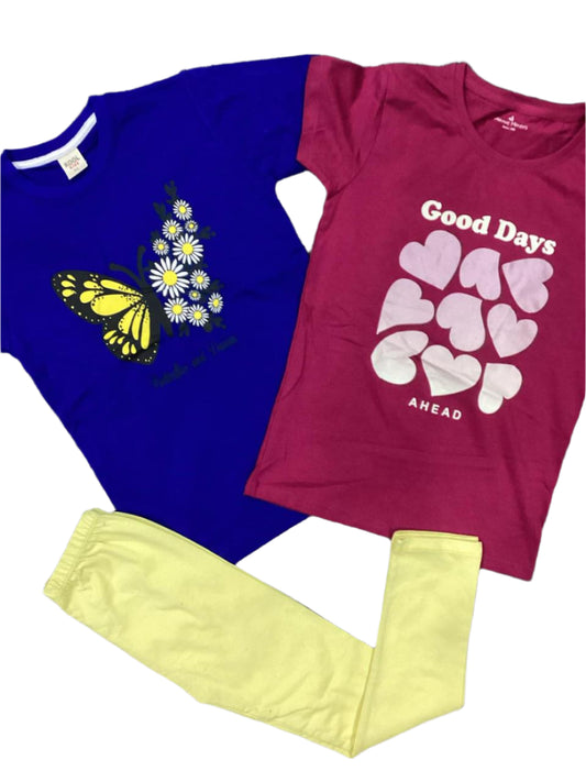 Kids Girls Summer Branded Tank Tops 7-8 Years Pack of 3