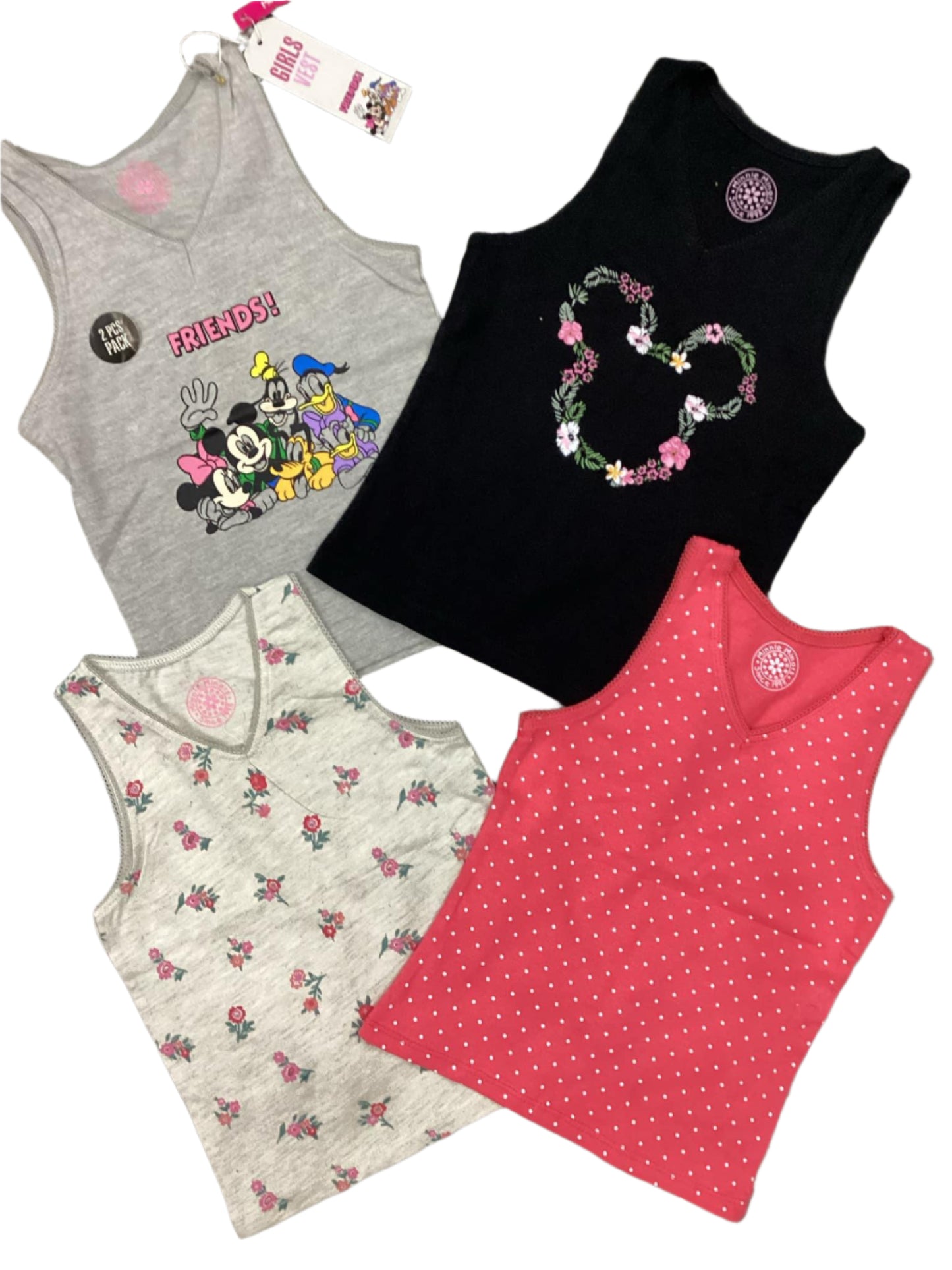 Kids Girls Summer Branded Tank Tops 18-24 Months