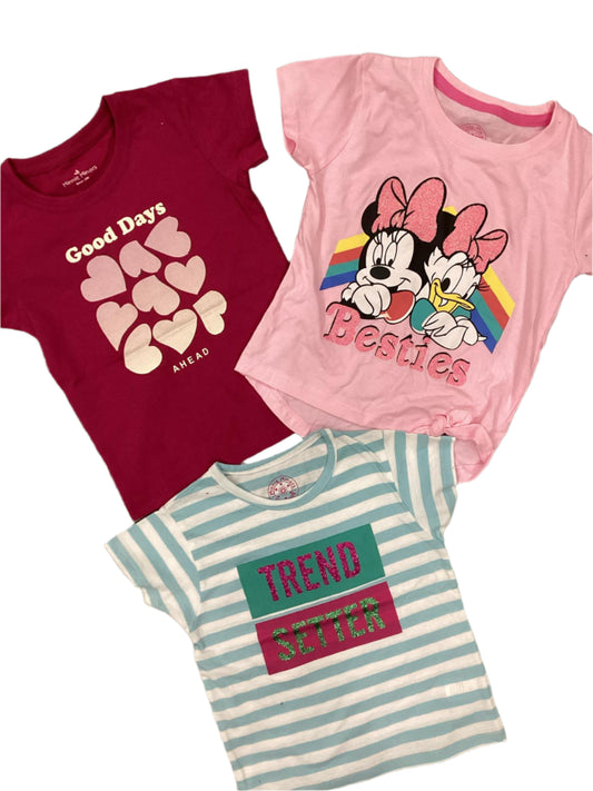 Kids Girls Summer Branded Shirts 18-24 Months Pack of 4