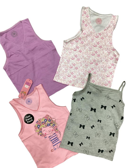 Kids Girls Summer Branded Tank Tops 18-24 Months