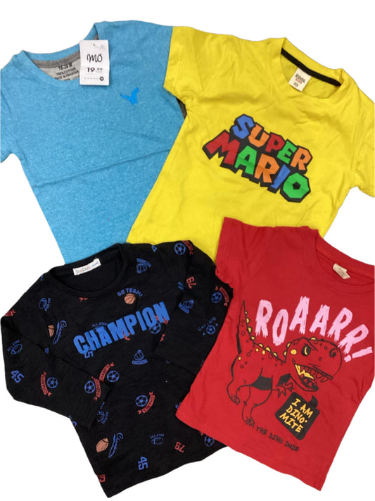 Kids Boys Summer Branded Shirts 18-24 Months pack of 4