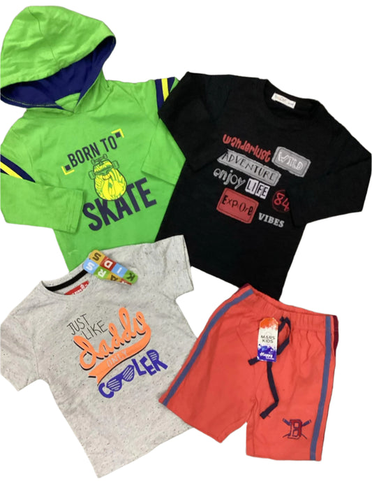 Kids Boys Summer Branded Shirts and Shorts 18-24 Months